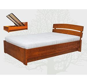 Manželská postel KLARA 2 s úložným prostorem - olše